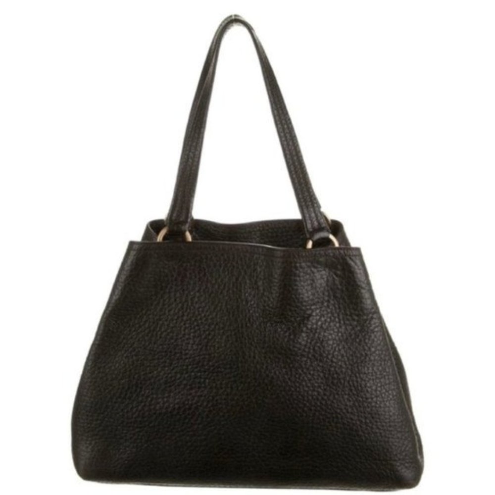 Prada Vintage Berlino Pebbled Leather Tote